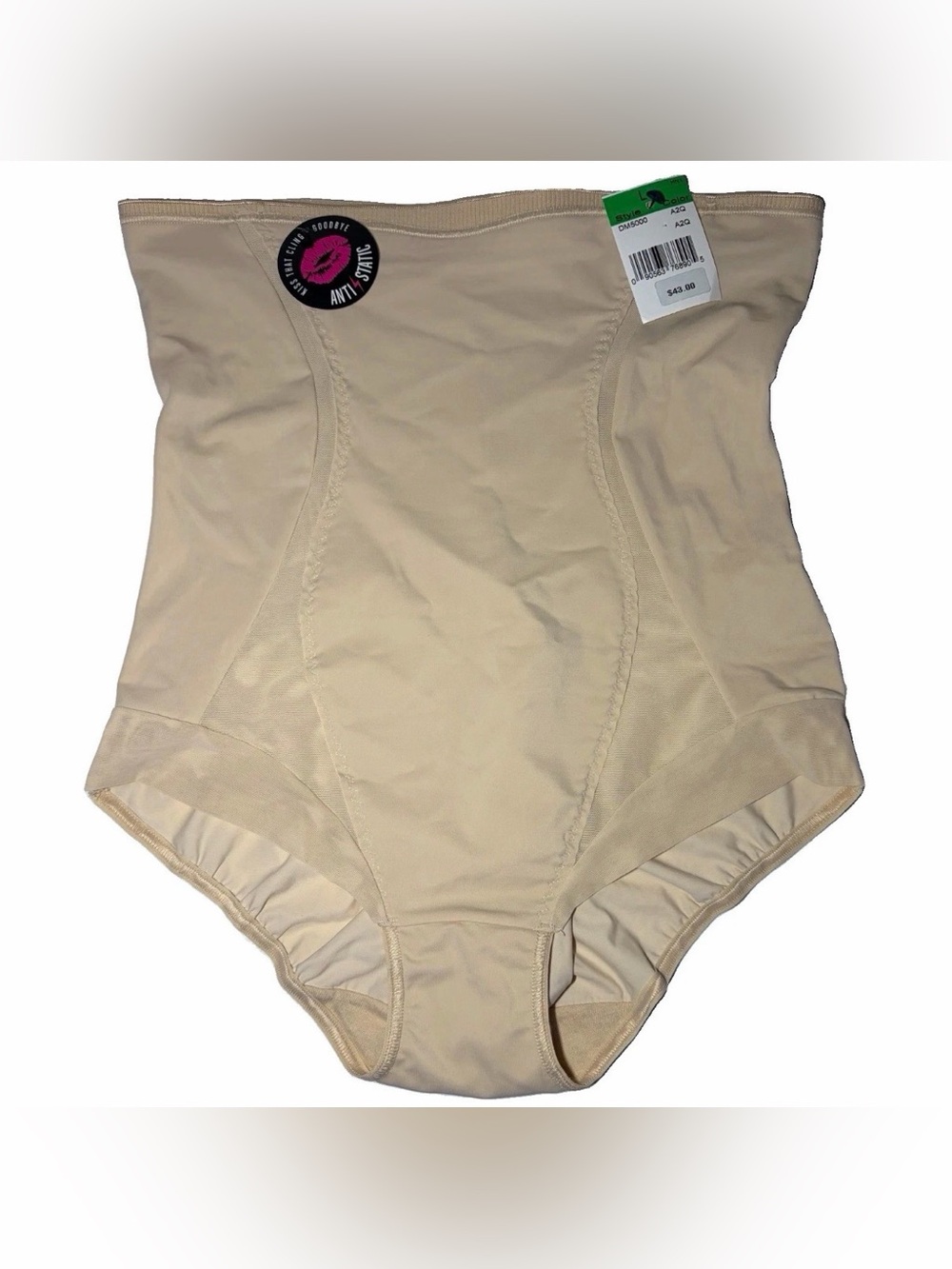 NWT Women’s Firm Compression High Waist Shapewear Brief Beige Size L